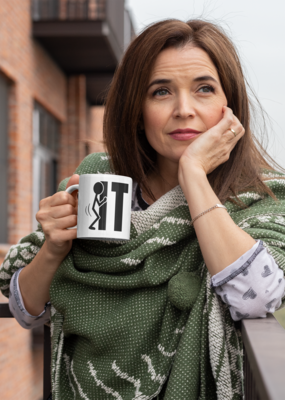 F It - Coffee Mug. Coffee Tea Cup Funny Words Novelty Gift Present White Ceramic Mug for Christmas Thanksgiving - image4